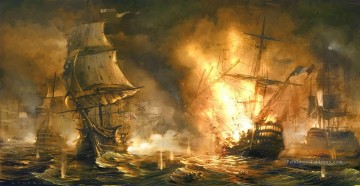  navale Peintre - bataille navale napoléonienne